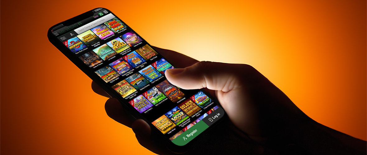 The Mr Vegas casino lobby viewed on iPhone 14 Pro — note the search bar placement and the provider filter handling the 9,500+ game library.